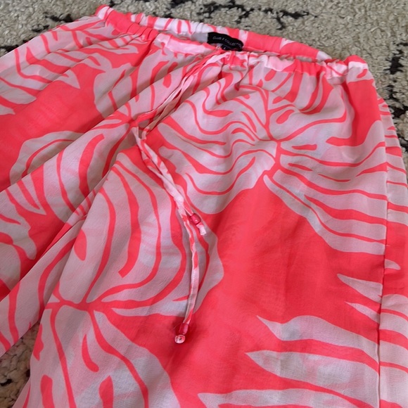 Club Z Collection Palm Print Beach Pants L - Picture 4 of 6